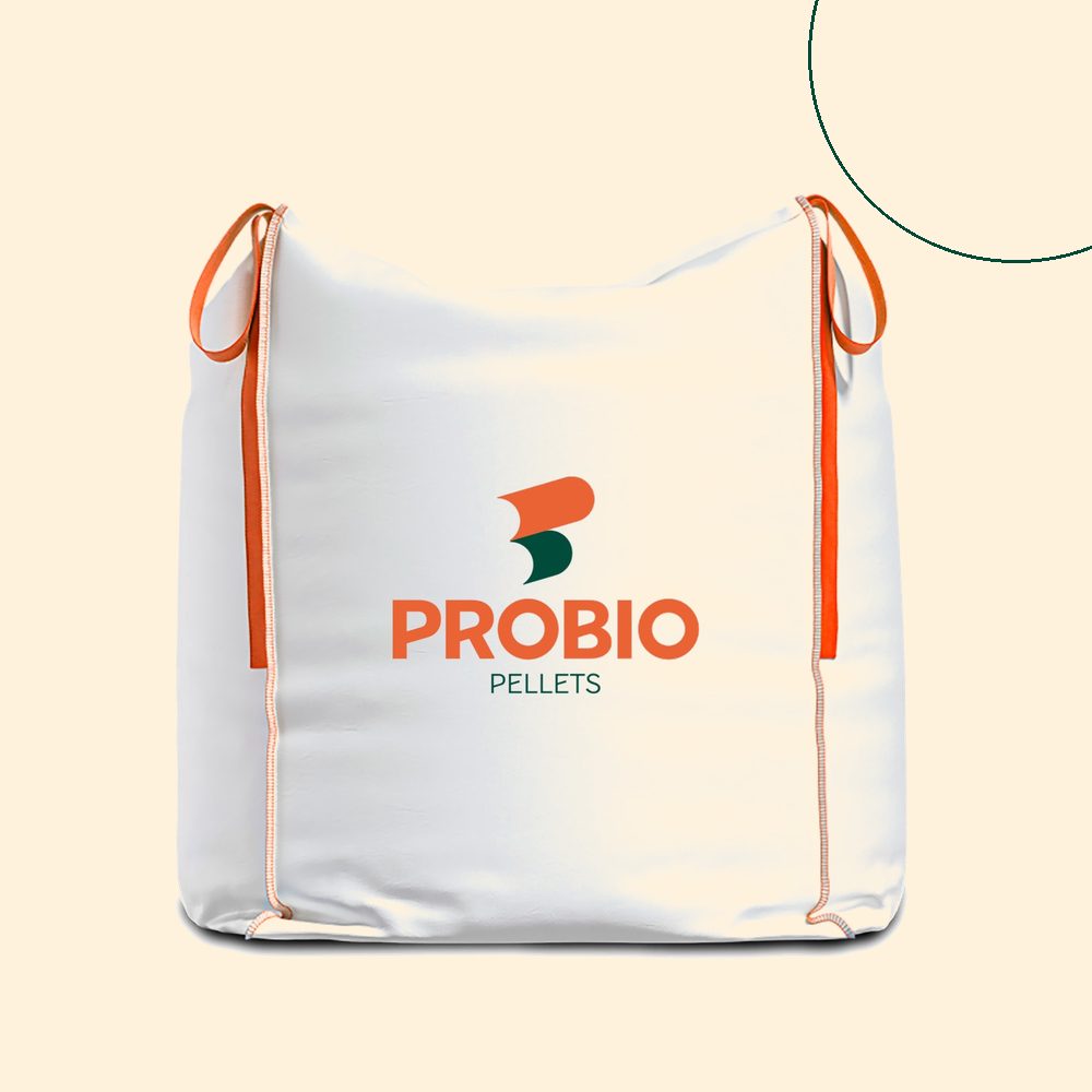 Big bag de pellets de madeira Probio a granel